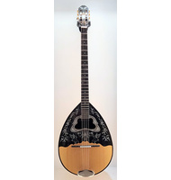 Χειροποίητο 8-χορδο Μπουζούκι Pegasus Silver Flames |  Μπουζούκια 8-χορδα στο Pegasus Music Store