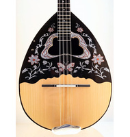 Greek Handmade 8-string Bouzouki Pegasus Eco White Flower |  Bouzouki 8-strings στο Pegasus Music Store