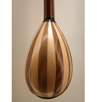 Χειροποίητος Μπαγλαμάς με τιρκουάζ καπάκι από έλατο |  Μπαγλαμάδες στο Pegasus Music Store