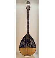 Χειροποίητο 8-χορδο Μπουζούκι Eco White Flower 2 |  Μπουζούκια 8-χορδα στο Pegasus Music Store