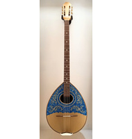 Χειροποίητο 8-χορδο Μπουζούκι Advanced Cyan Vine Inverted |  Μπουζούκια 8-χορδα στο Pegasus Music Store