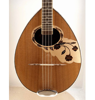 Greek Handmade 8-string Bouzouki Cedar Top Flower |  Bouzouki 8-strings στο Pegasus Music Store