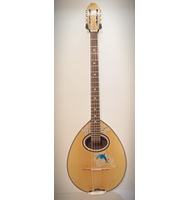 Handmade Bouzouki 8-strings with light blue dolphin design |  Bouzouki 8-strings στο Pegasus Music Store