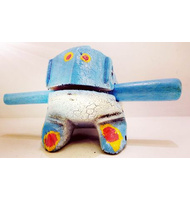 Χρωματιστή ξύλινη ξύστρα βάτραχος 12cm. |  Kρουστά Χειρός στο Pegasus Music Store