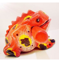 Χρωματιστή ξύλινη ξύστρα βάτραχος 12cm. |  Kρουστά Χειρός στο Pegasus Music Store