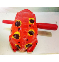 Χρωματιστή ξύλινη ξύστρα βάτραχος 12cm. |  Kρουστά Χειρός στο Pegasus Music Store