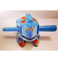 Χρωματιστή ξύλινη ξύστρα βάτραχος 12cm. |  Kρουστά Χειρός στο Pegasus Music Store