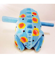 Χρωματιστή ξύλινη ξύστρα βάτραχος 12cm. |  Kρουστά Χειρός στο Pegasus Music Store