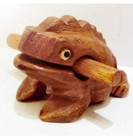Ξύλινη ξύστρα βάτραχος 7 cm |  Kρουστά Χειρός στο Pegasus Music Store