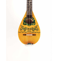 Handmade Baglamas with a spruce top and celluloid flowers |  Baglamas στο Pegasus Music Store