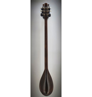 Χειροποίητος Τζουράς με σχέδιο λουλούδια πυρογραφία |  Τζουράδες 6-χορδοι στο Pegasus Music Store