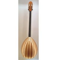 Χειροποίητο Μπουζούκι με σχέδιο άσπρα λουλούδια |  Μπουζούκια 8-χορδα στο Pegasus Music Store