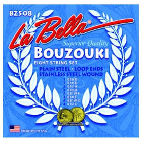 ΣΕΤ ΧΟΡΔΕΣ  8ΧΟΡΔΟY ΜΠΟΥΖΟΥΚΙΟΥ LA BELLA BZ-508 |  Χορδές για Μπουζούκι στο Pegasus Music Store