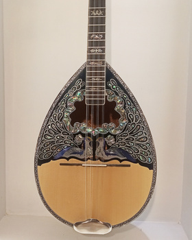 Χειροποίητο 8-χορδο Μπουζούκι με Abalone ''Παγώνι'' - Custom Professional |  Μπουζούκια 8-χορδα στο Pegasus Music Store