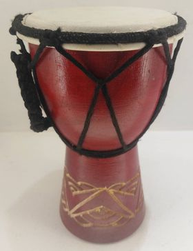 Wooden Djembe 8,5'' - κόκκινο |  Djembes στο Pegasus Music Store