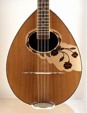 Greek Handmade 8-string Bouzouki Cedar Top Flower |  Bouzouki 8-strings στο Pegasus Music Store