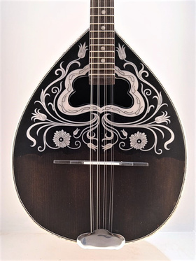 Greek Handmade 8-string Bouzouki (Advanced) BLK |  Bouzouki 8-strings στο Pegasus Music Store