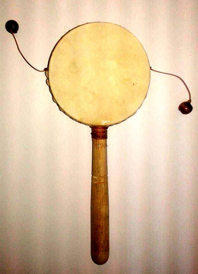 Rattle drum 7,5cm διάμετρος . |  Kρουστά Χειρός στο Pegasus Music Store