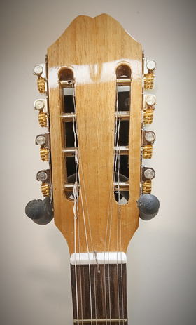 Handmade Bouzouki 8-strings with blue dolphin design |  Bouzouki 8-strings στο Pegasus Music Store