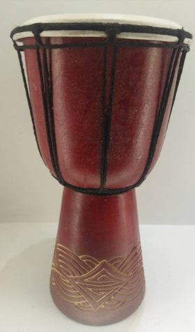 Wooden Djembe 12'' - κόκκινο |  Djembes στο Pegasus Music Store