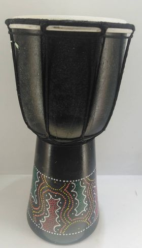 Wooden Djembe 14'' - μαύρο |  Djembes στο Pegasus Music Store