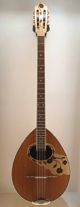 Greek Handmade 8-string Bouzouki Cedar Top Flower |  Bouzouki 8-strings στο Pegasus Music Store
