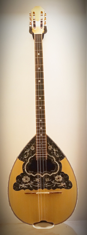 Handmade 8-string Bouzouki with flowers design |  Bouzouki 8-strings στο Pegasus Music Store